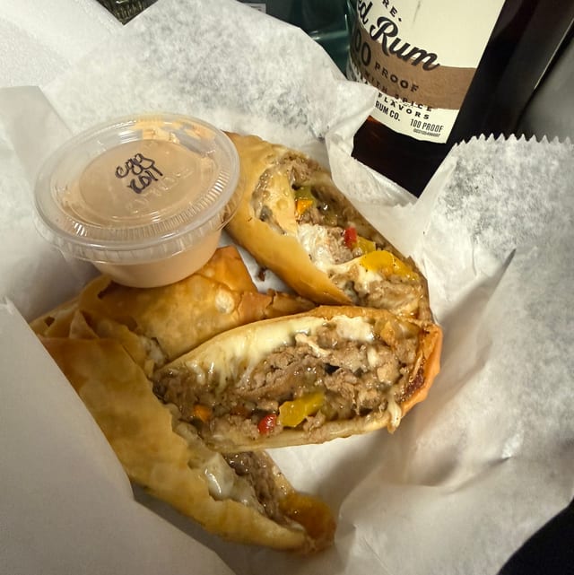 Philly Steak Egg Rolls.