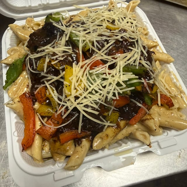 Oxtails Rasta Pasta.