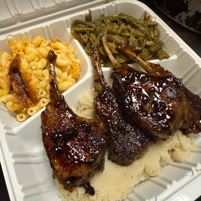 Lamb Chops Dinner.